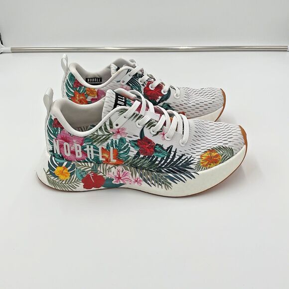 NOBULL Tropical Floral Journey White Running Shoes Mens Size 8 Athletic Sneakers main image 5